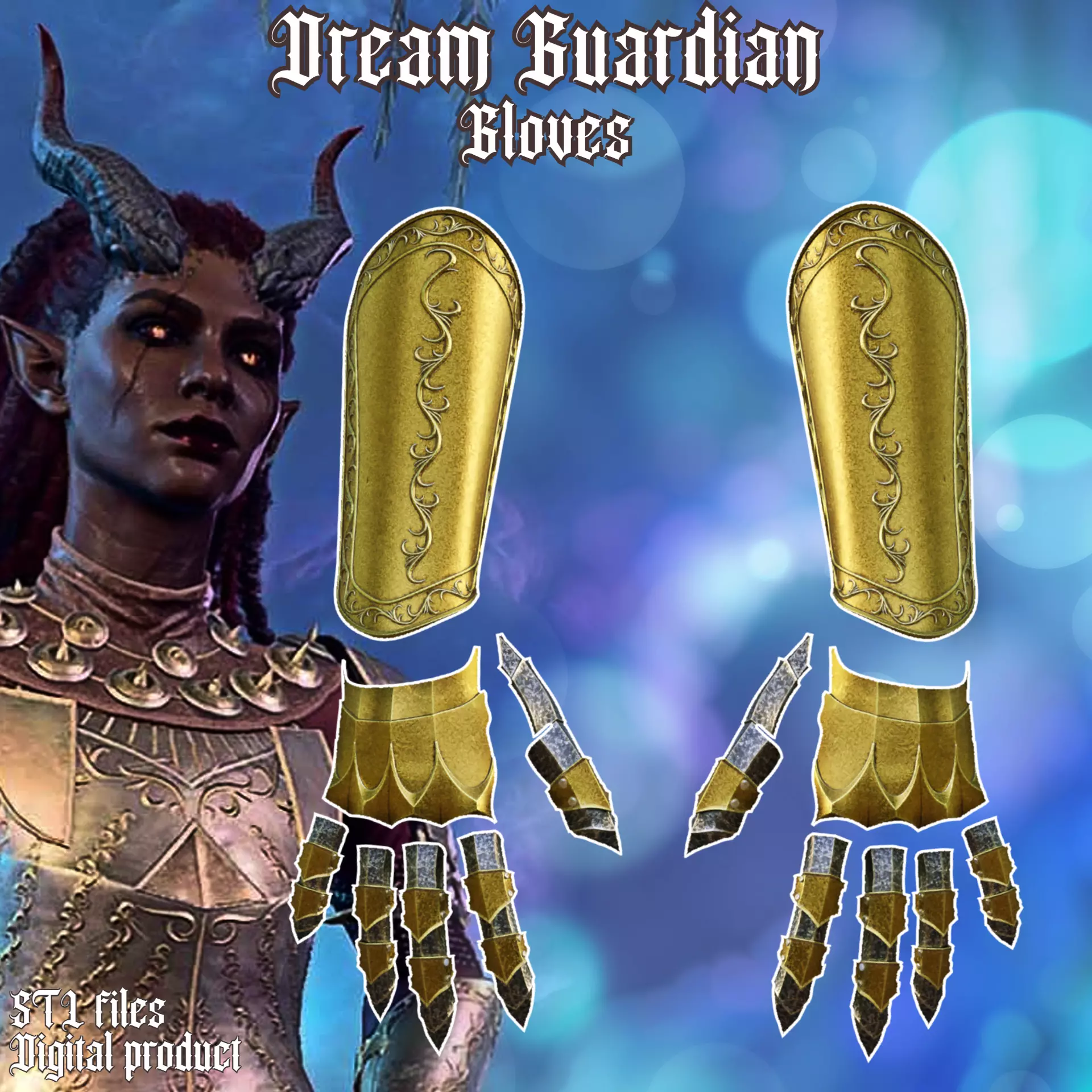 Dreamwalker Gloves Baldurs Gate 3 3D print model