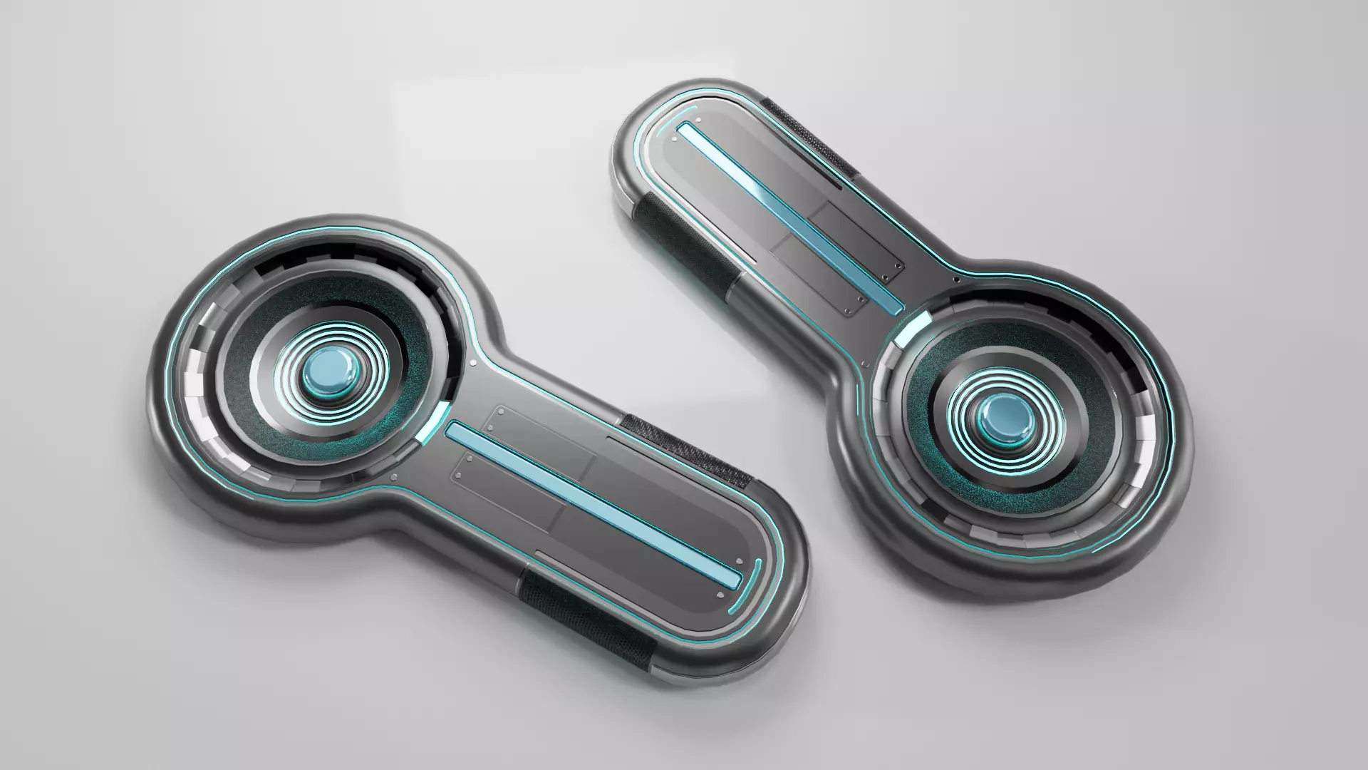 Futuristic Thermal Machine Low-poly 3D model_0