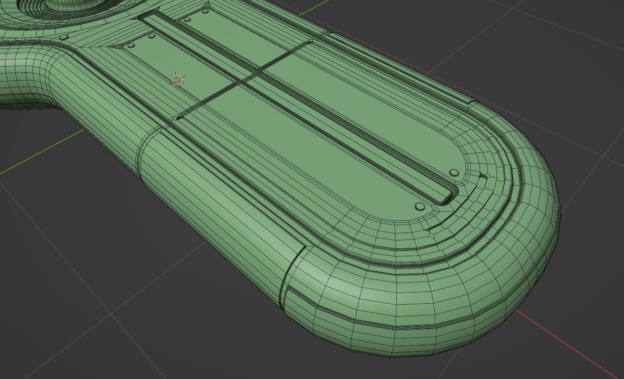 Futuristic Thermal Machine Low-poly 3D model_10