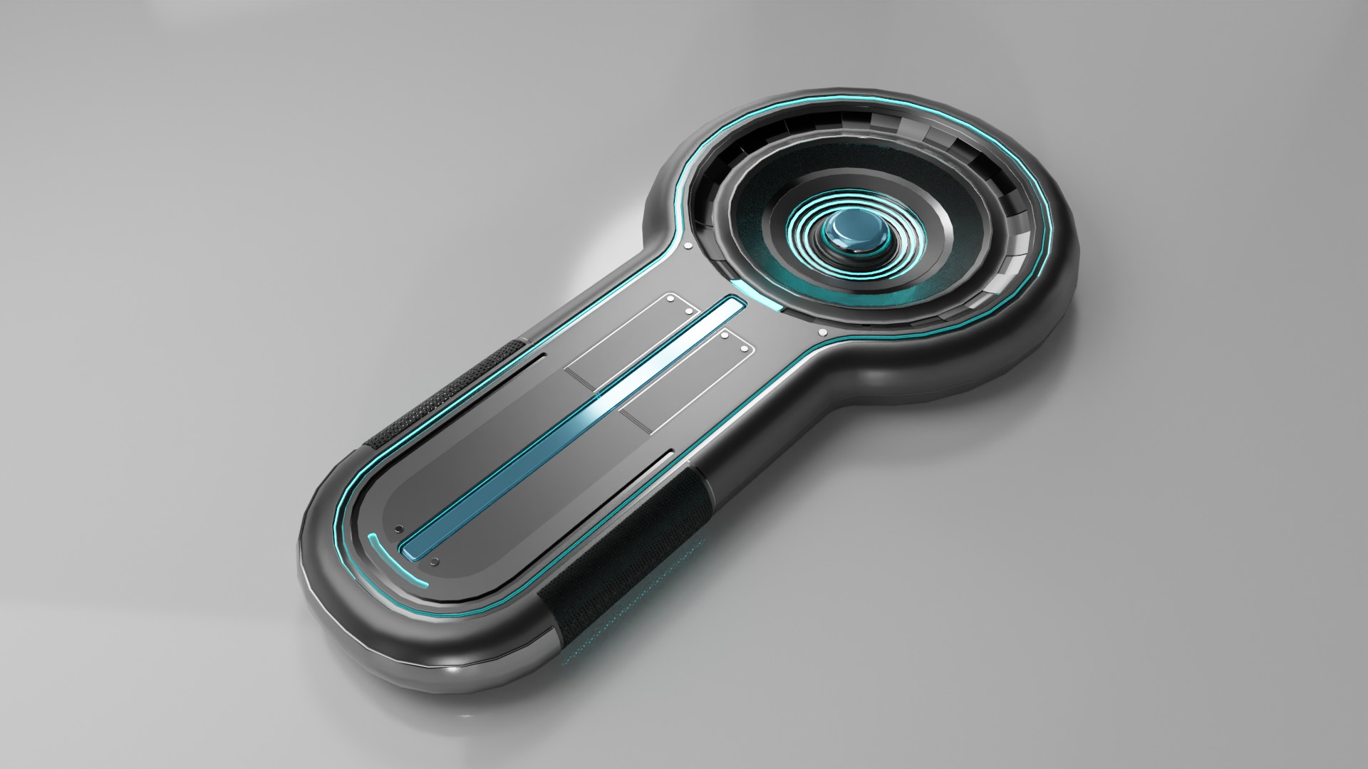 Futuristic Thermal Machine Low-poly 3D model_1