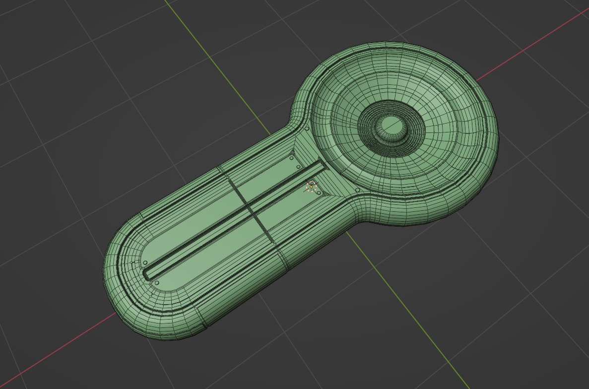Futuristic Thermal Machine Low-poly 3D model_8
