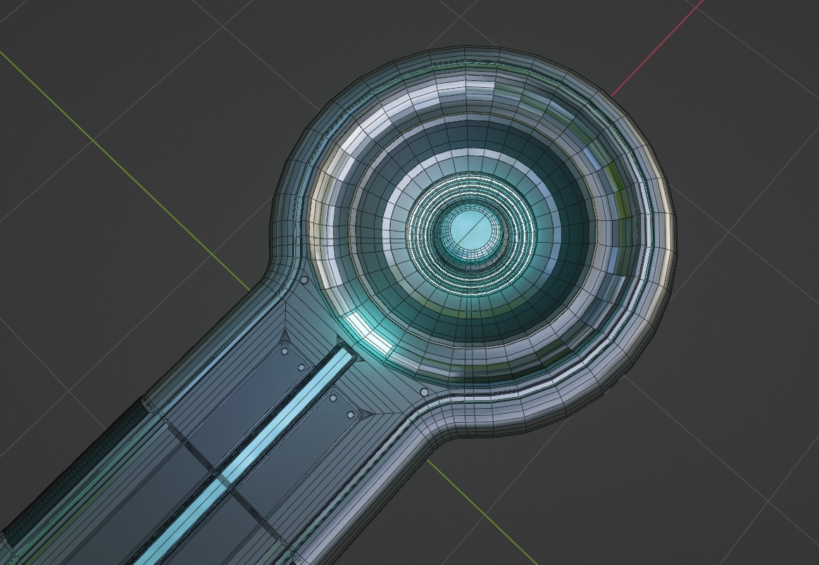 Futuristic Thermal Machine Low-poly 3D model_5