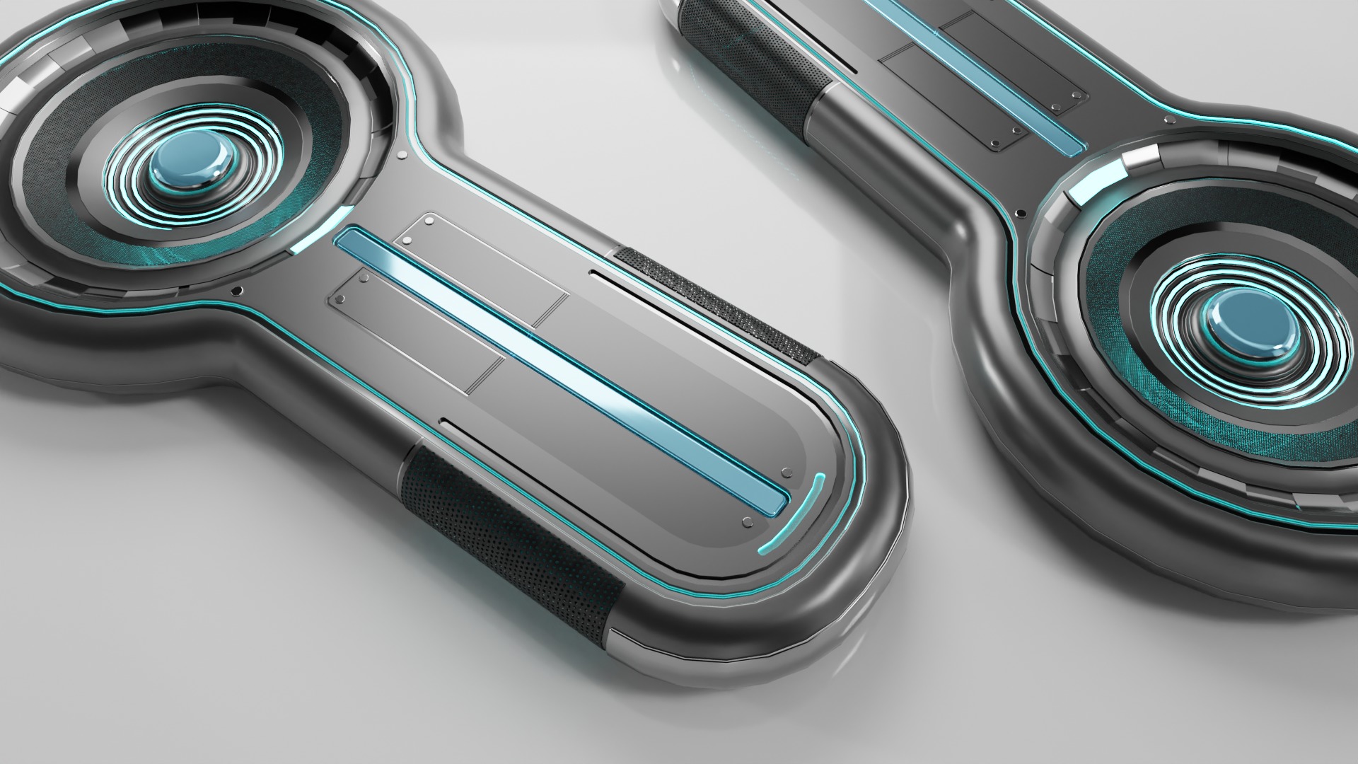 Futuristic Thermal Machine Low-poly 3D model_2