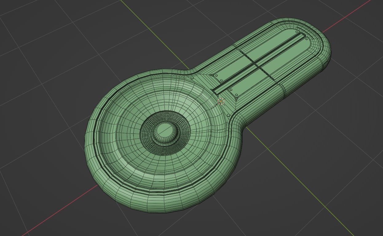 Futuristic Thermal Machine Low-poly 3D model_9