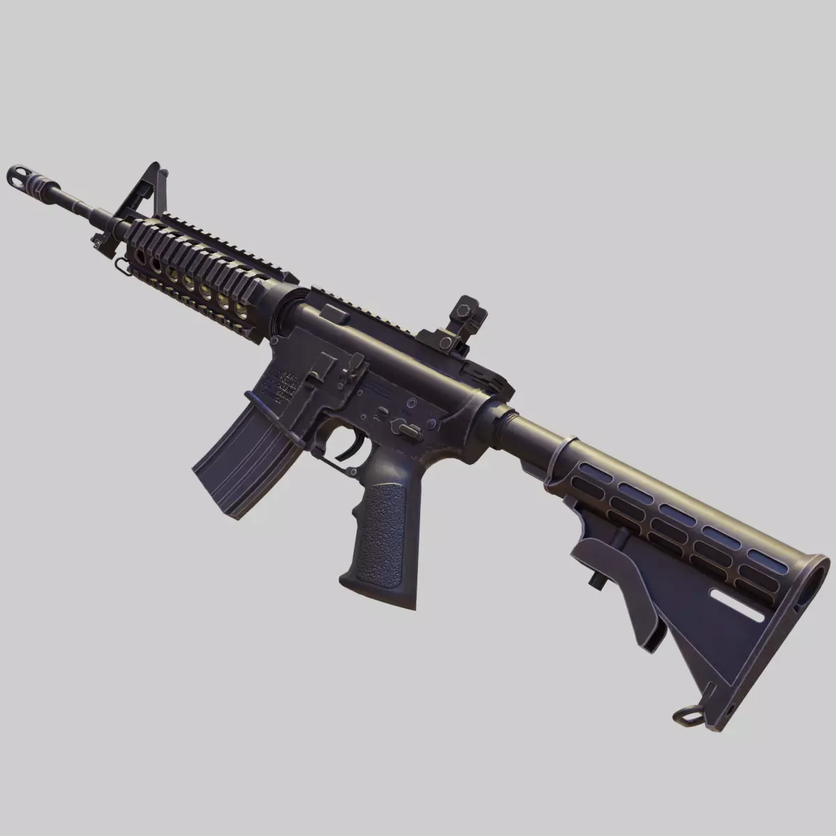 M4 Carbine Free low-poly 3D model