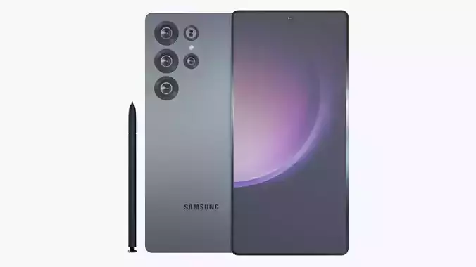 Detailed 3D Model of Samsung S25 Ultra 3D model