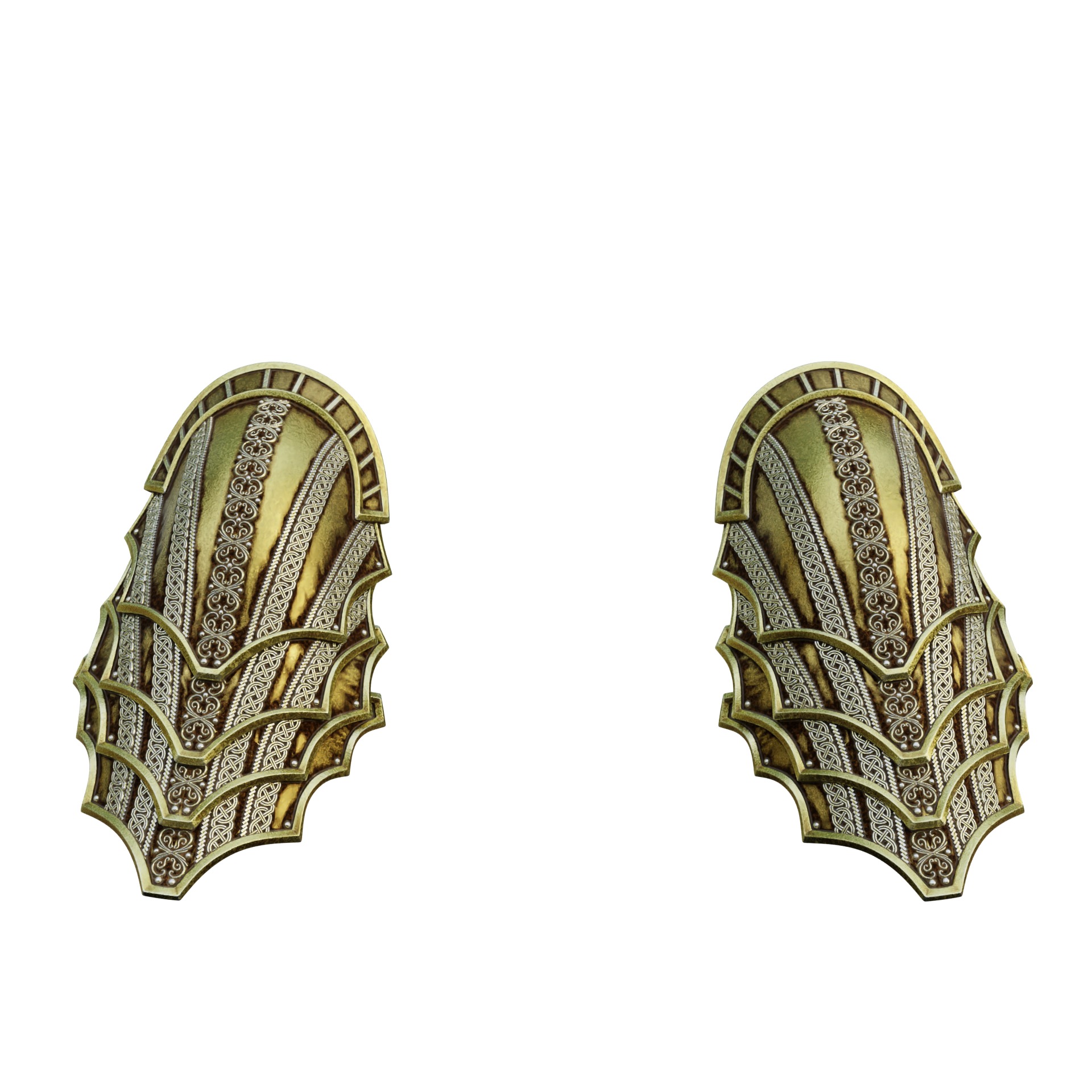 Fantasy Dreamwalker Plate Shoulder Pads Baldrus Gate 3 3D print model_10