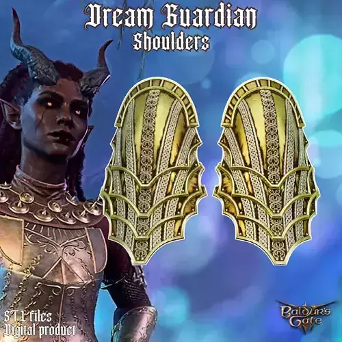 Fantasy Dreamwalker Plate Shoulder Pads Baldrus Gate 3