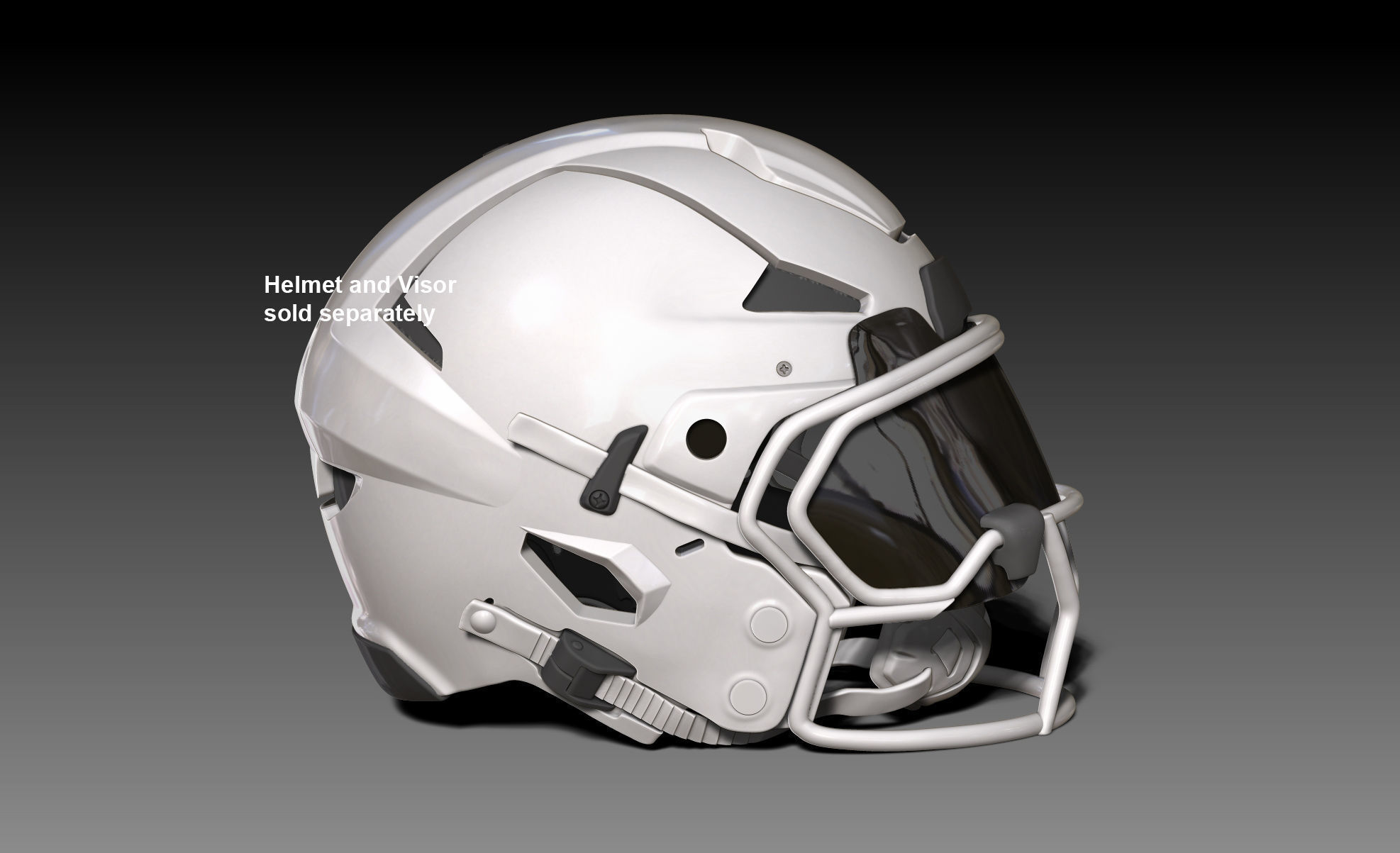 3d football helmet brecks Facemask Pack IV for NFL Riddell AXIOM Helmet Geosanmo 3D model 3D  printable