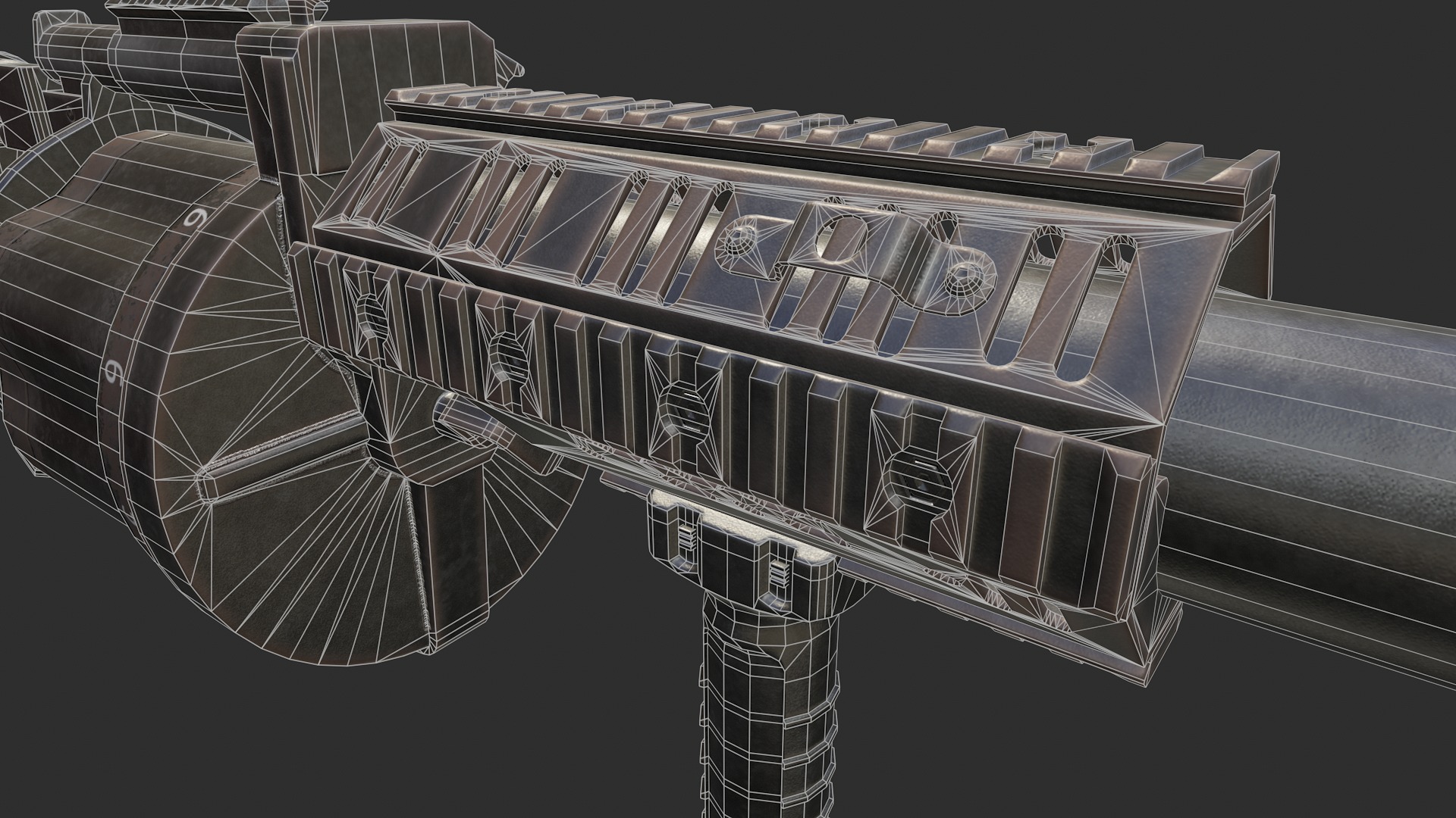 Milkor MGL Grenade Launcher Low-poly 3D model_38