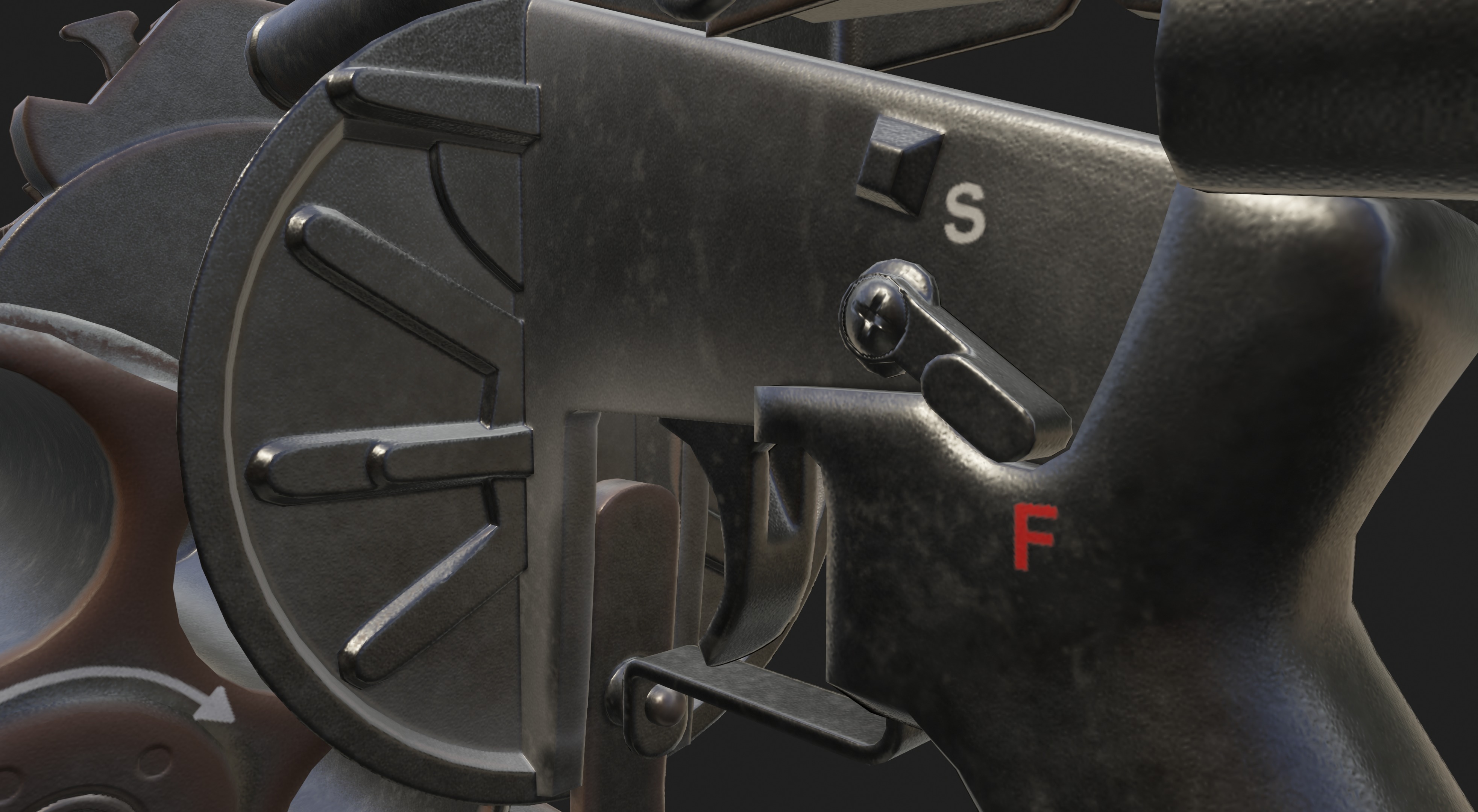 Milkor MGL Grenade Launcher Low-poly 3D model_16