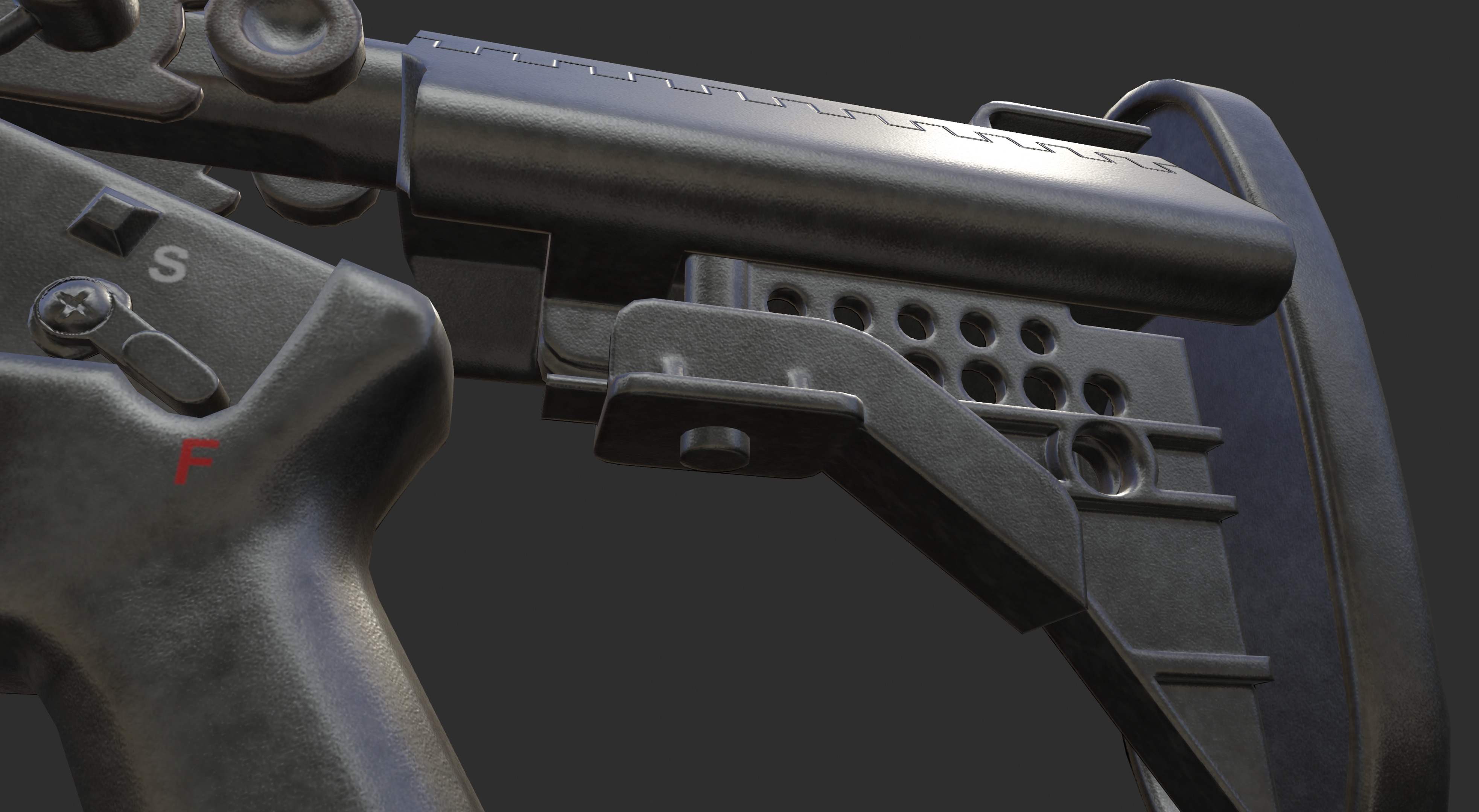 Milkor MGL Grenade Launcher Low-poly 3D model_24