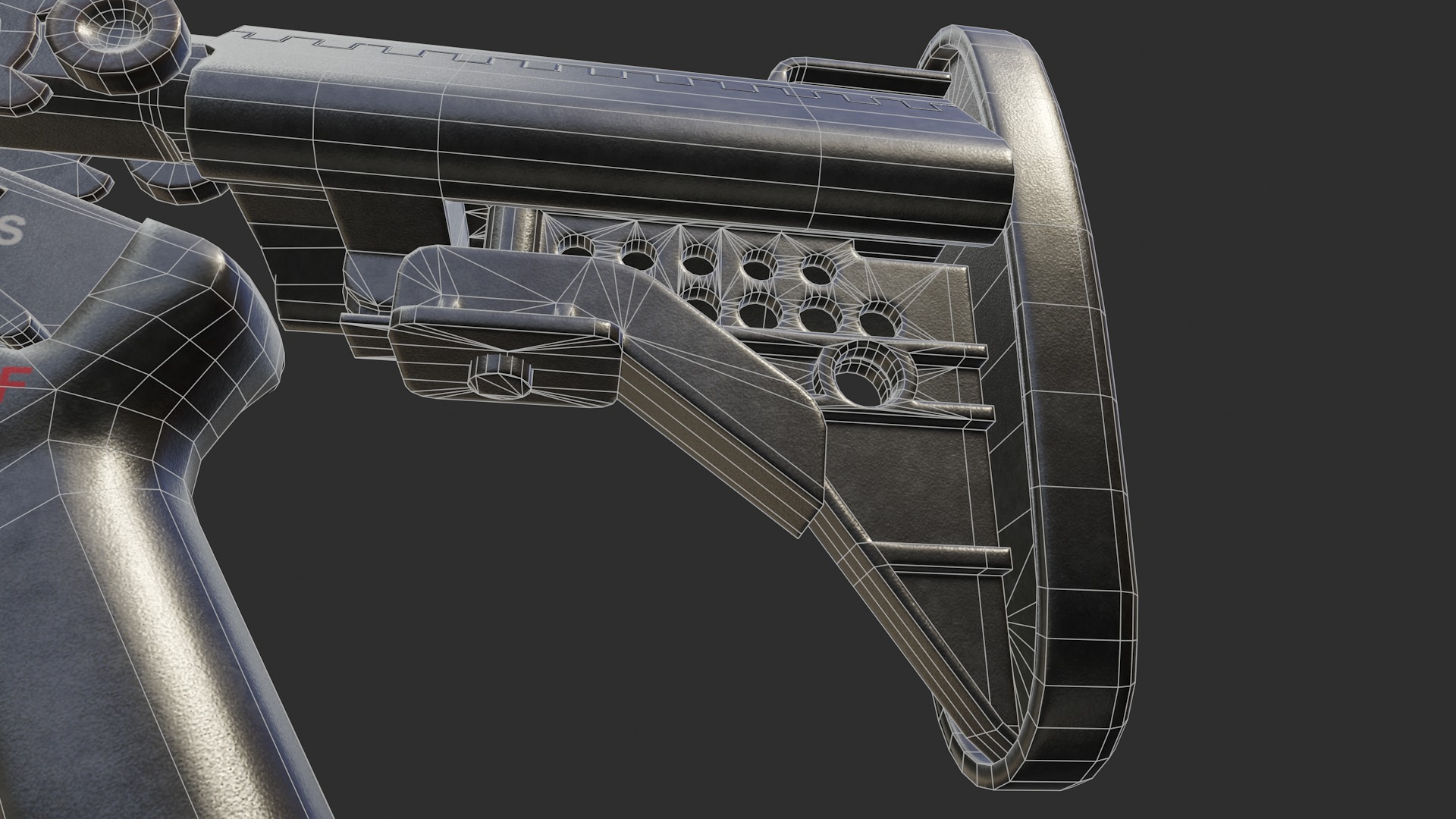 Milkor MGL Grenade Launcher Low-poly 3D model_36