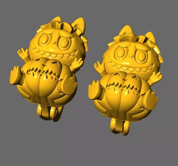 LABUBU EARRINGS CUTE BT003 3D print model