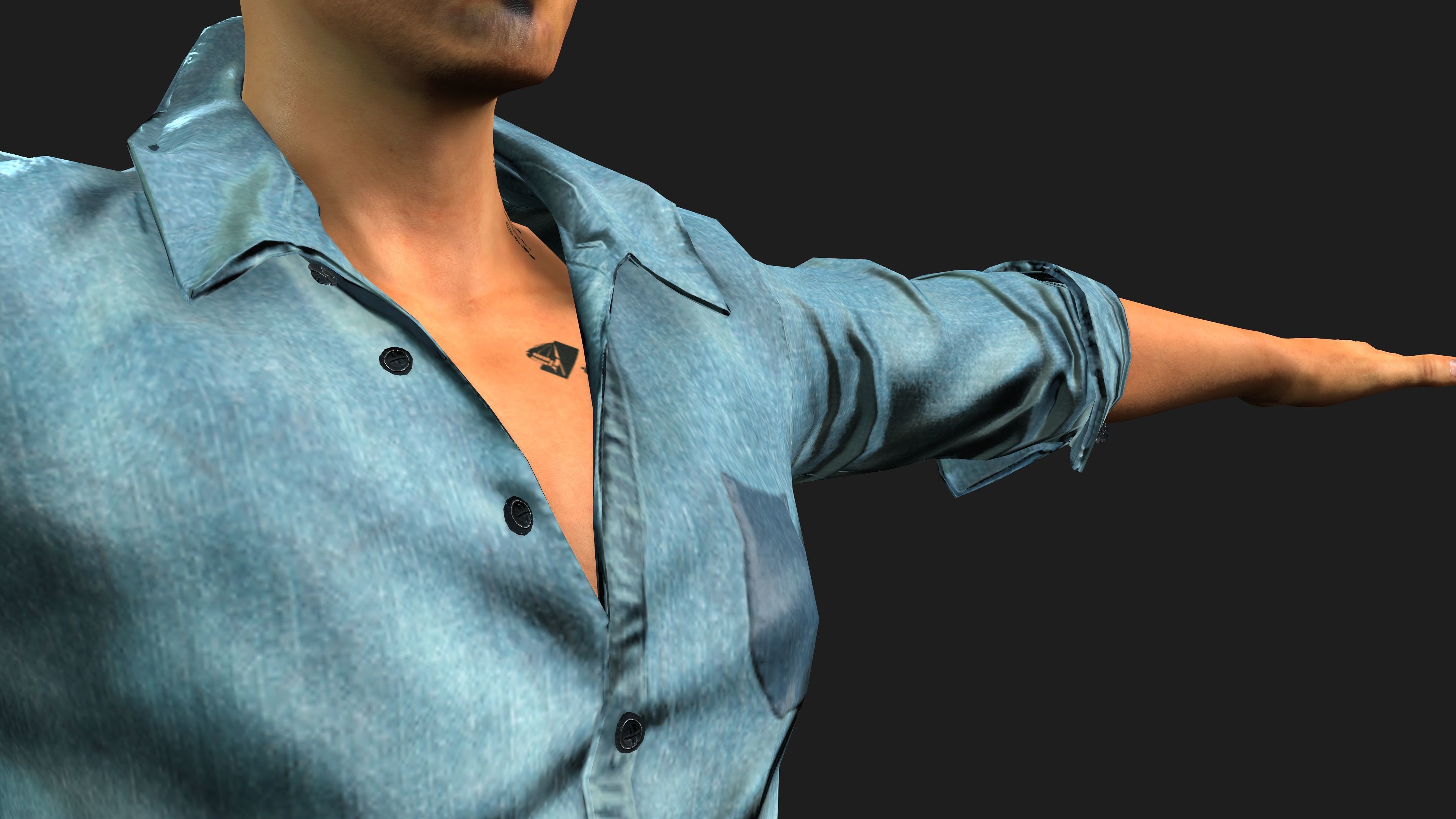 young asian man 3D model_2