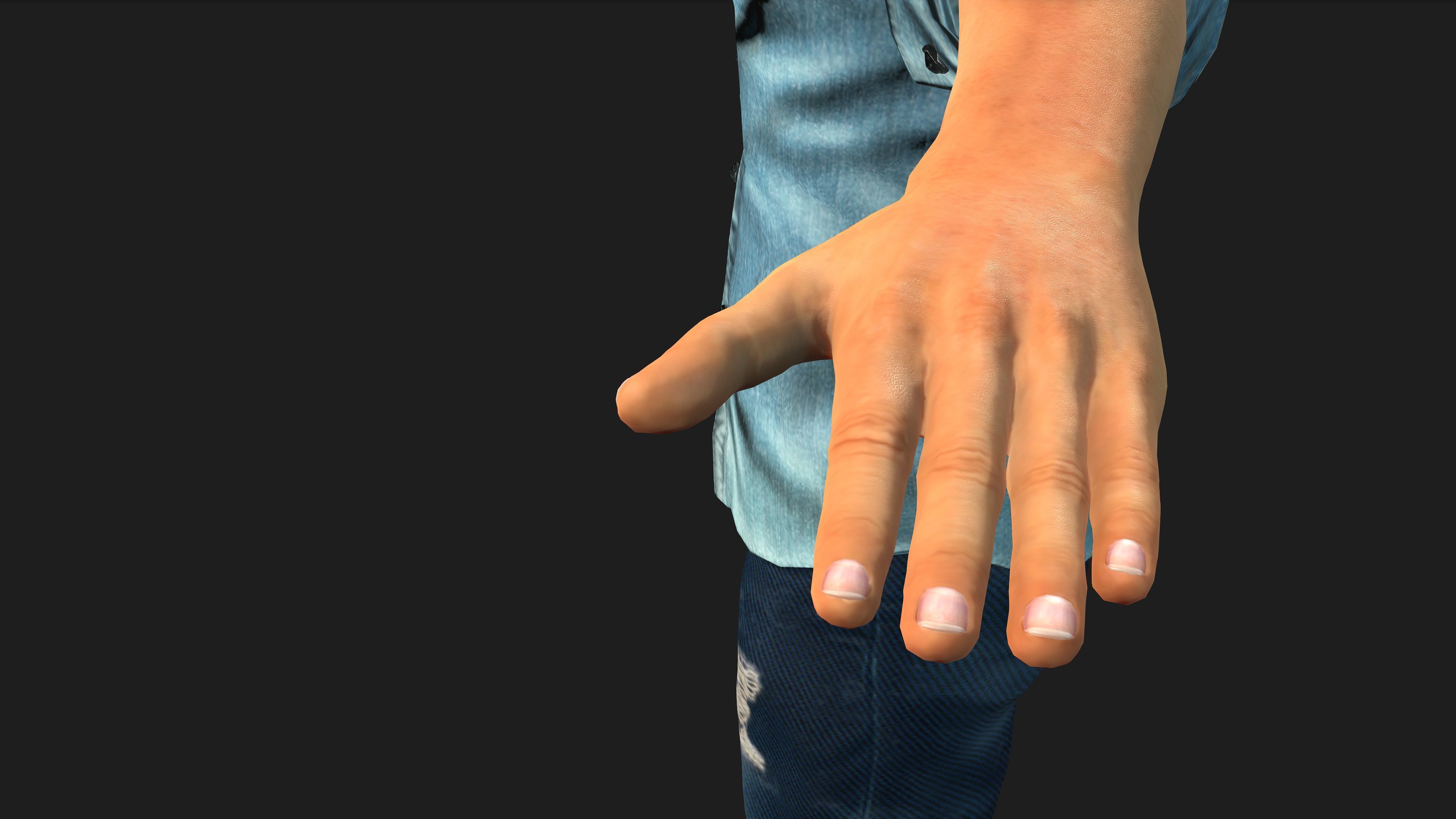 young asian man 3D model_8