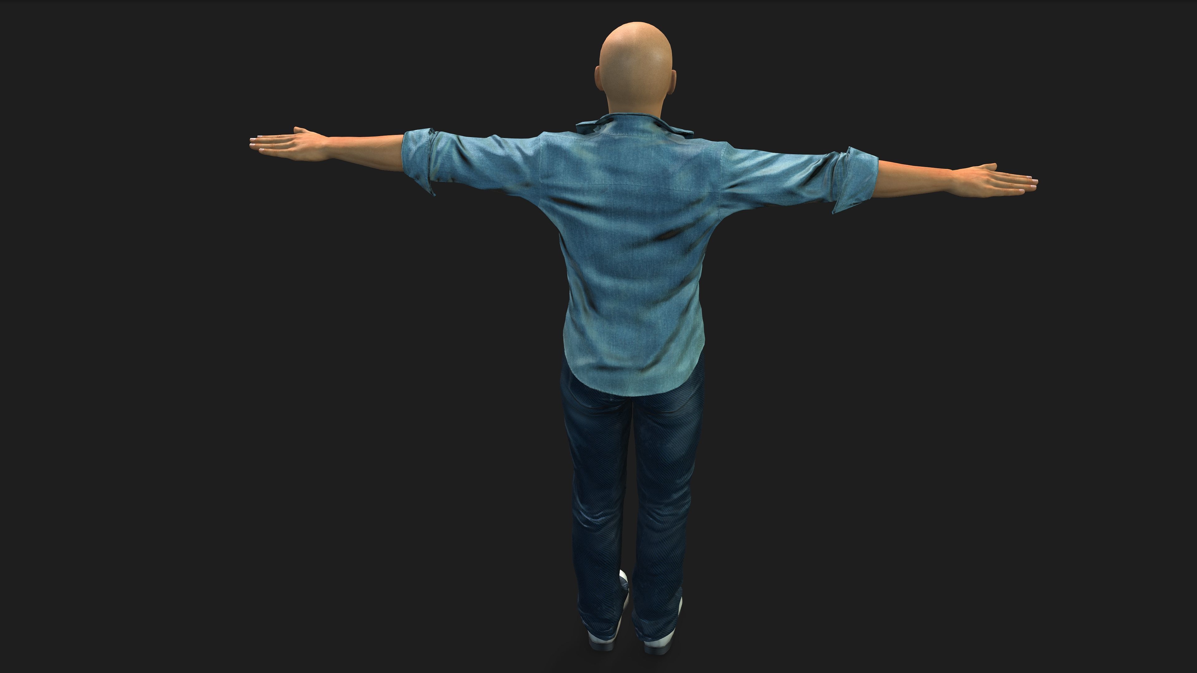 young asian man 3D model_9