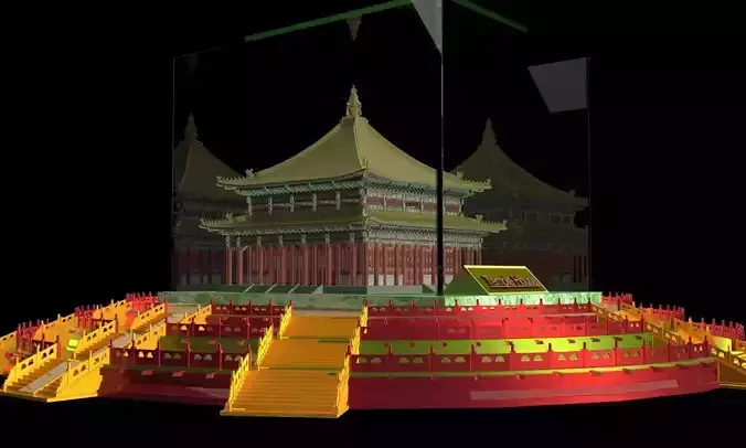 Chinese temple house 