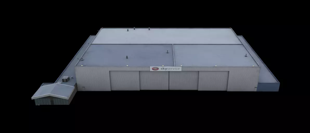 3D Building Low Poly  Low-poly 3D model_0