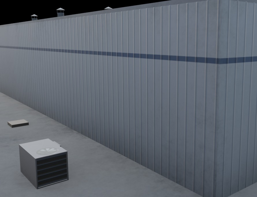 3D Building Low Poly  Low-poly 3D model_5