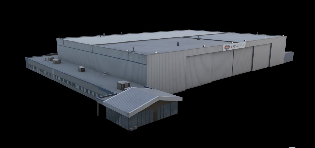 3D Building Low Poly  Low-poly 3D model_4