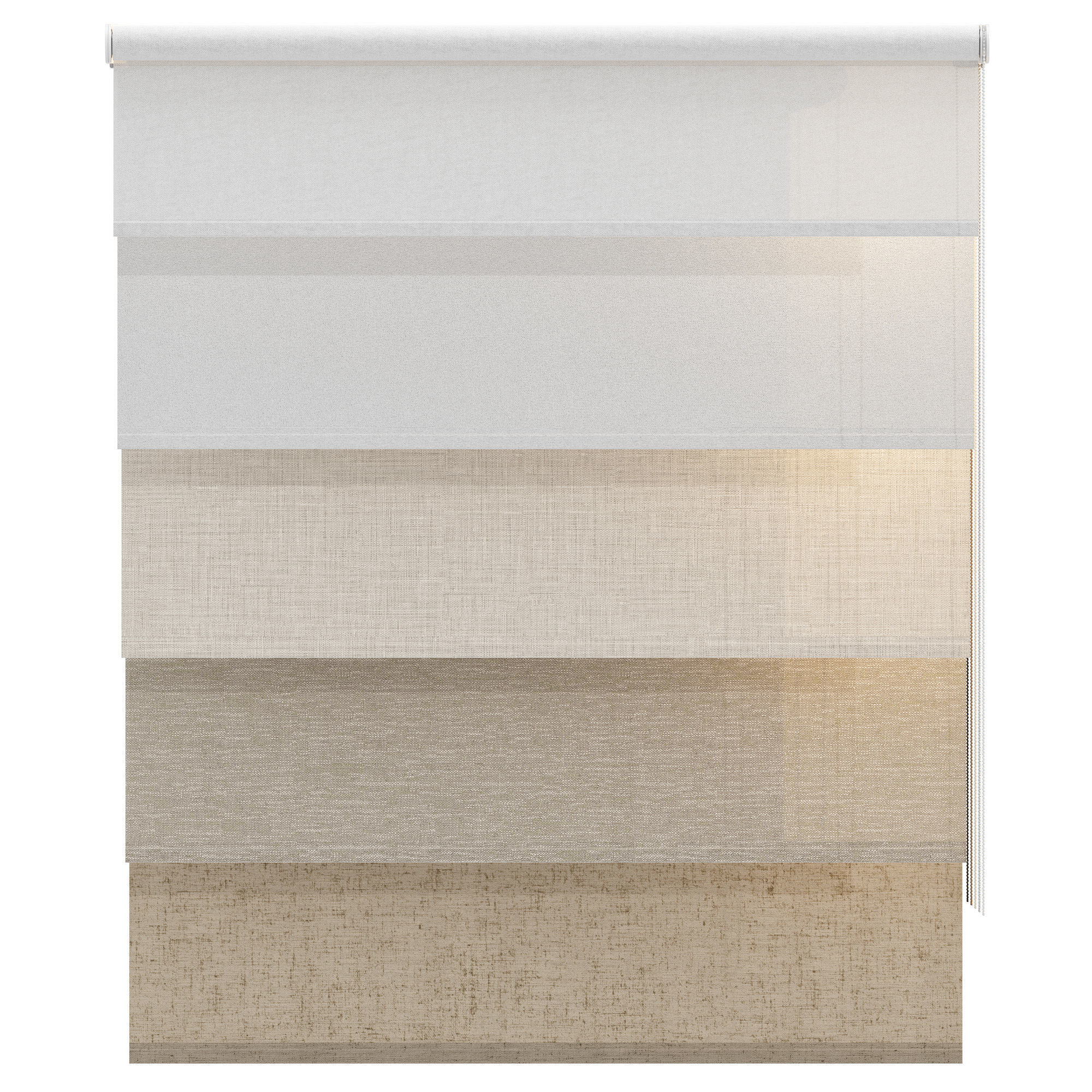 Roller Blinds Set 04 3D model_2