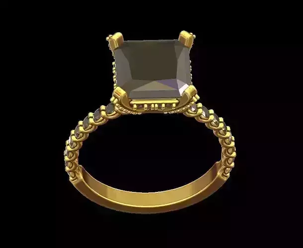 Radiant Hidden Halo Ring