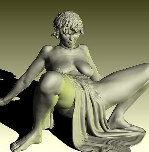 Yelyeana nude female figurine ready for 3D printing 3D print model