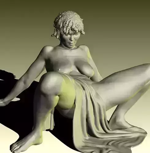 Yelyeana nude female figurine ready for 3D printing