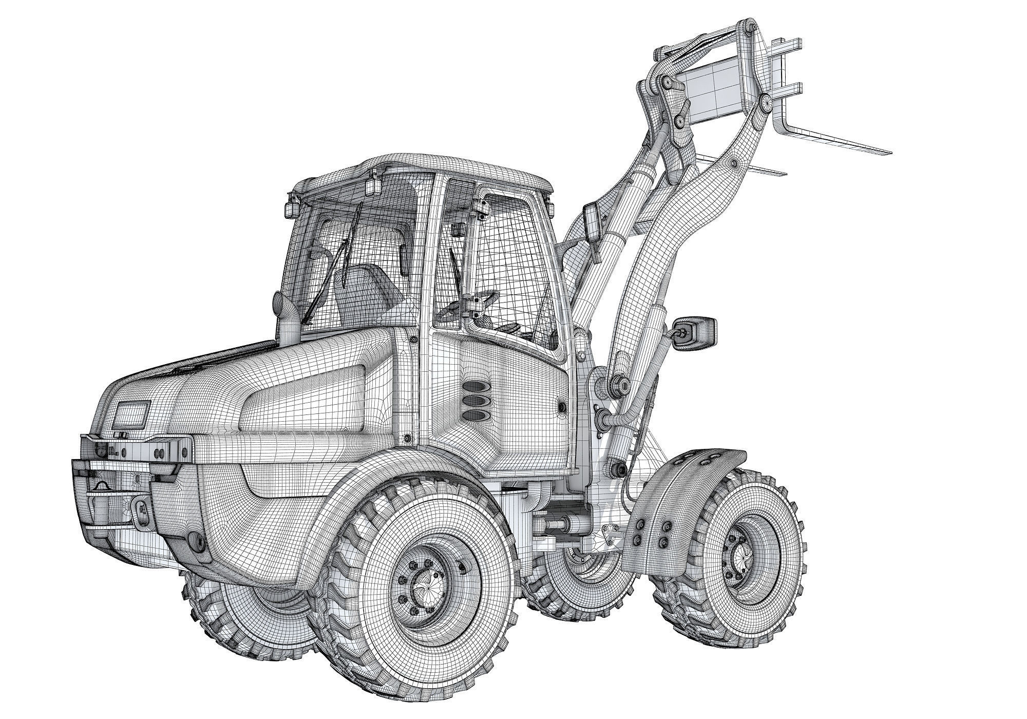 Wheel Loader 3D model_16