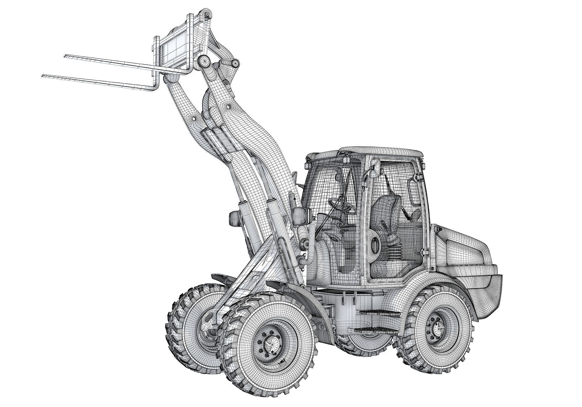 Wheel Loader 3D model_14