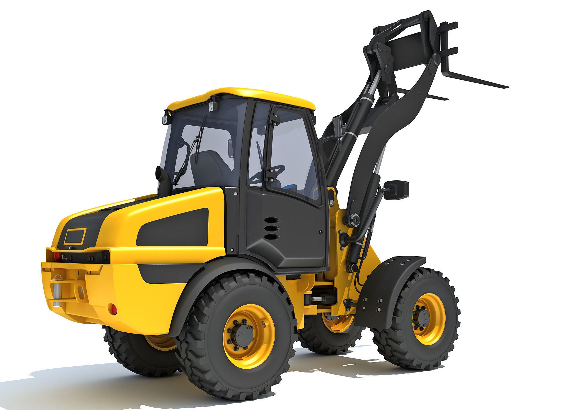 Wheel Loader 3D model_5