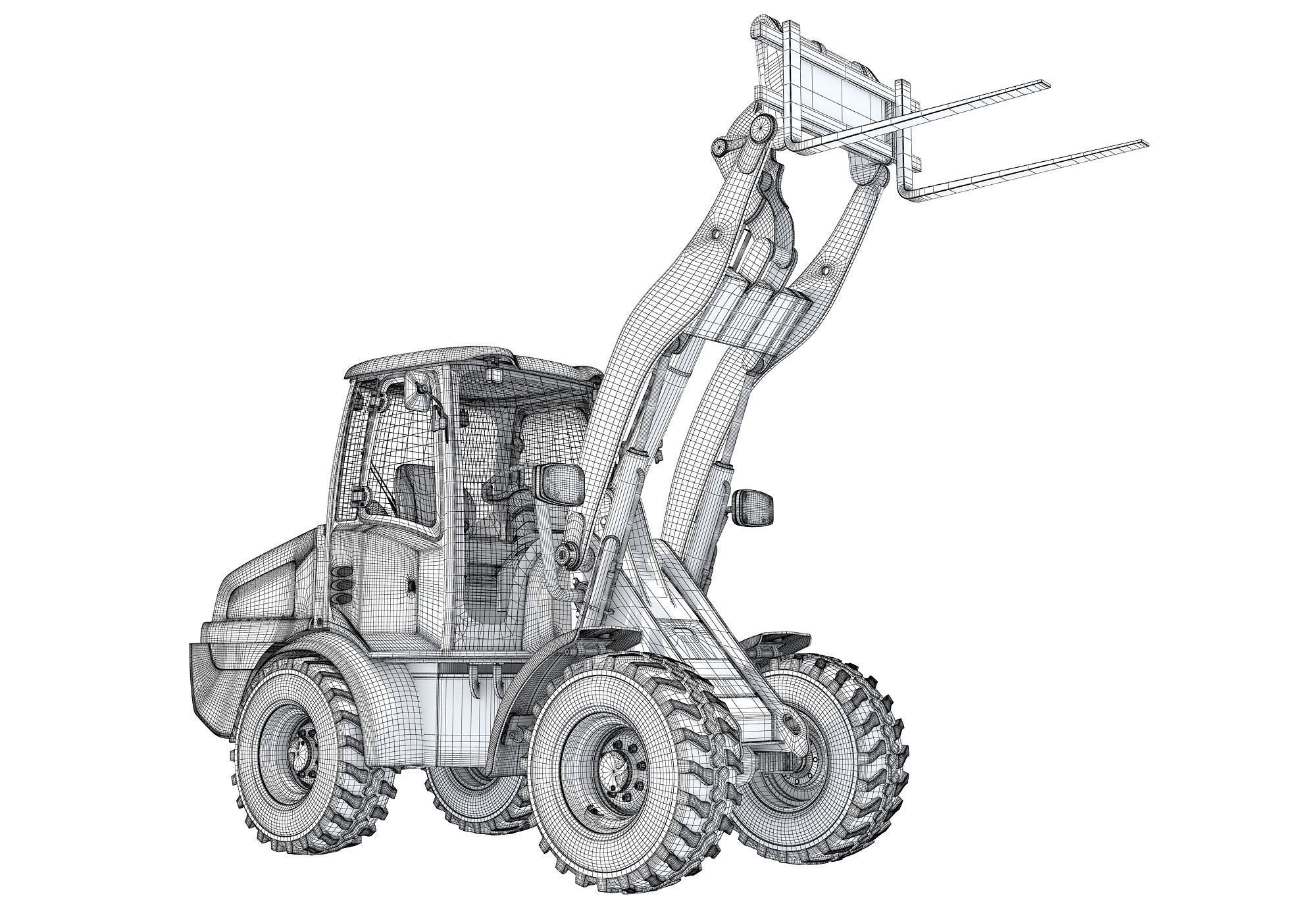 Wheel Loader 3D model_17