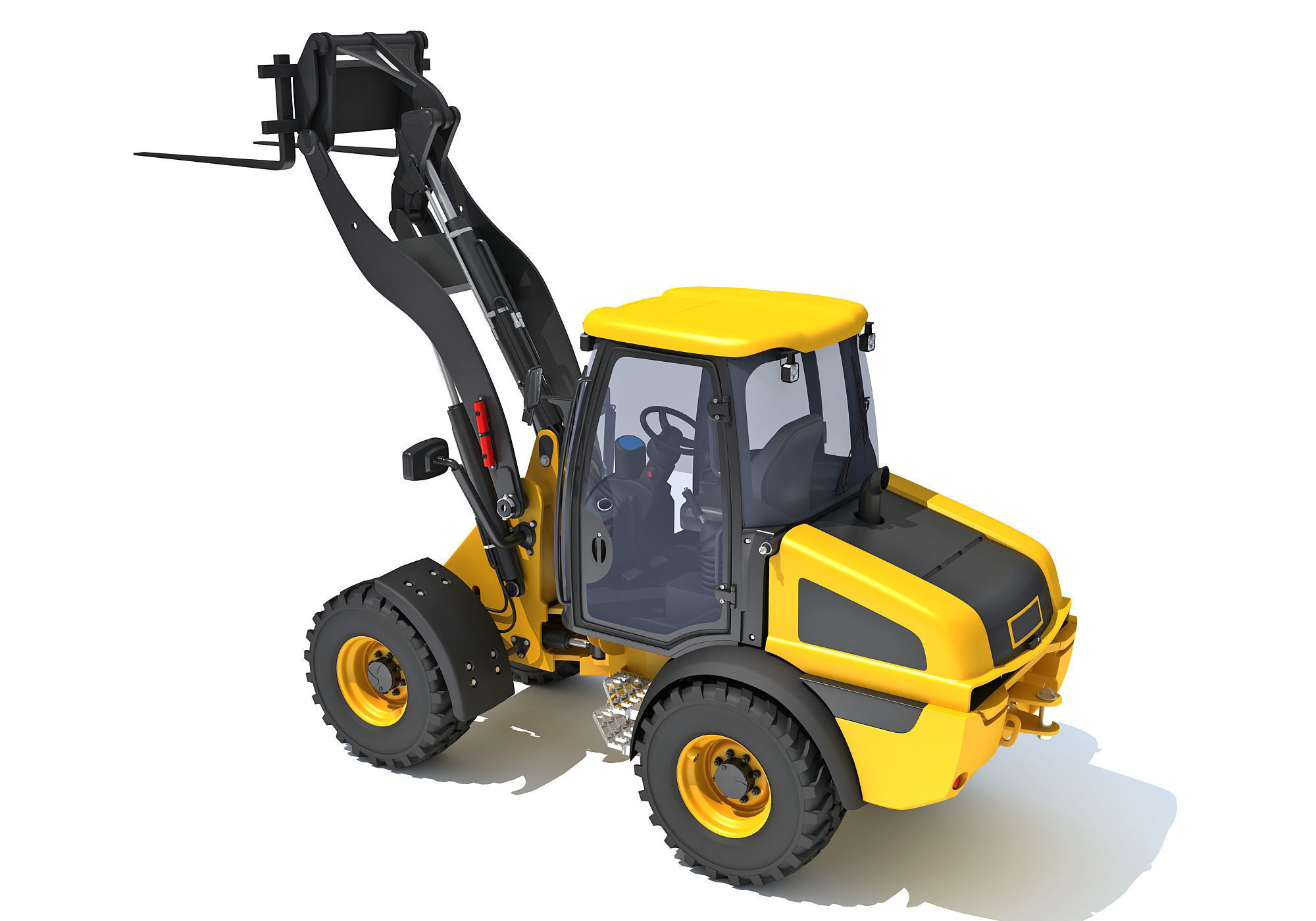 Wheel Loader 3D model_3
