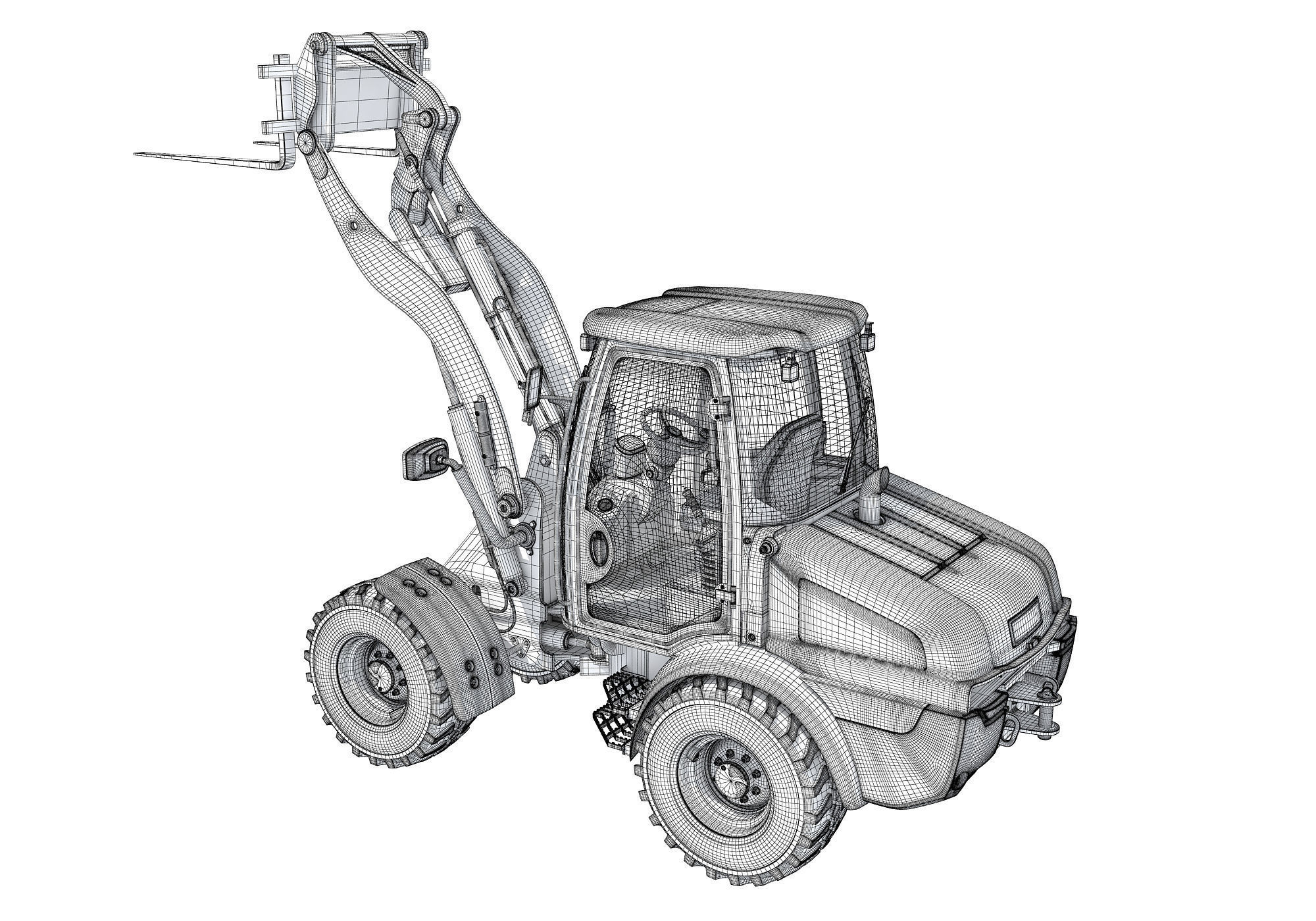 Wheel Loader 3D model_15