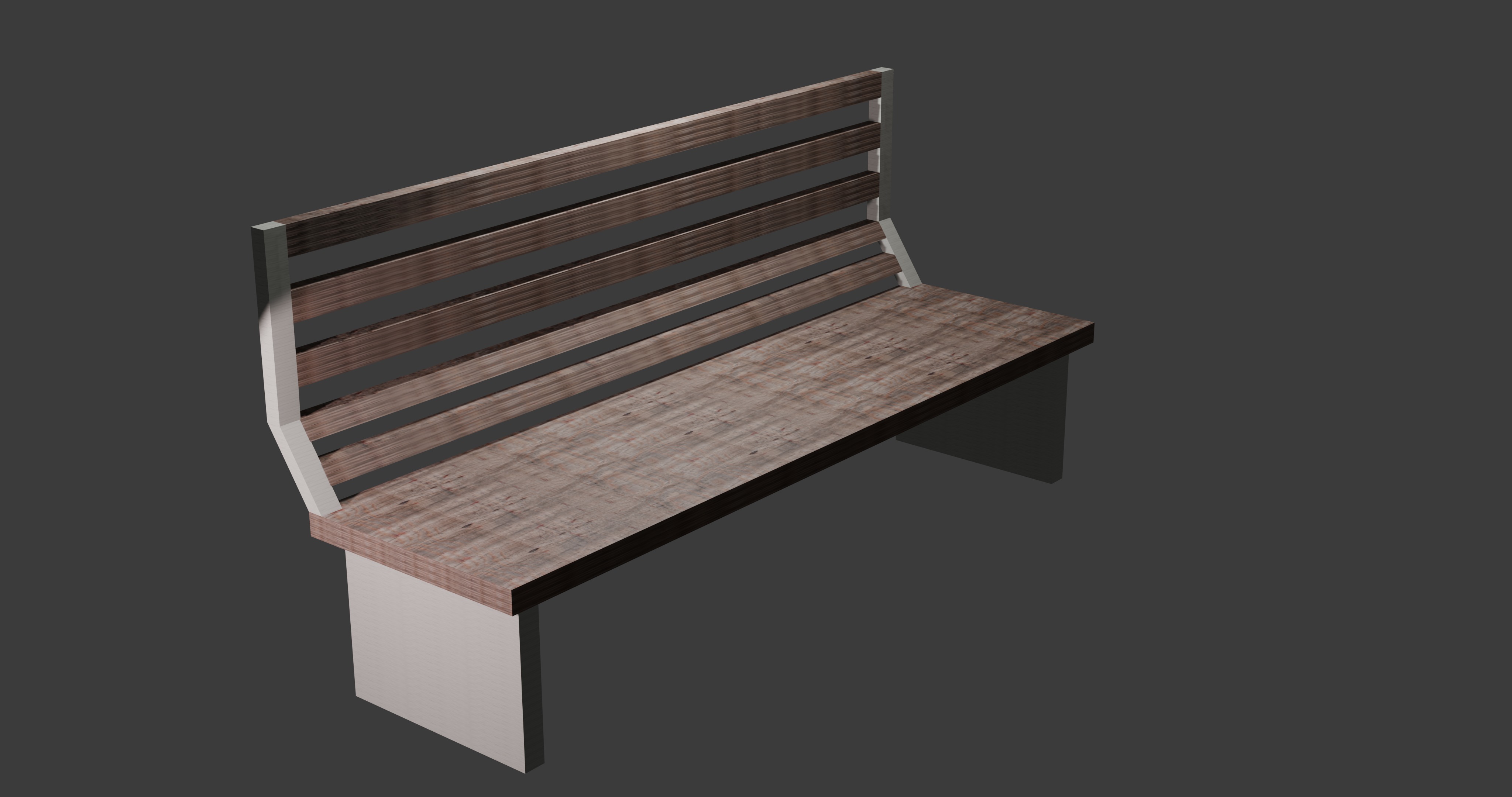 PARKBENCH 3D model_2