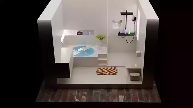 Bathroom Package item 20 pcs model     3D model