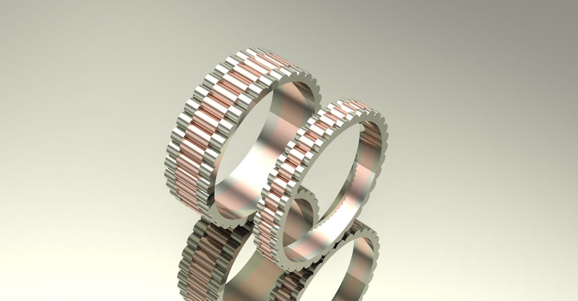 ring band  3D print model_1