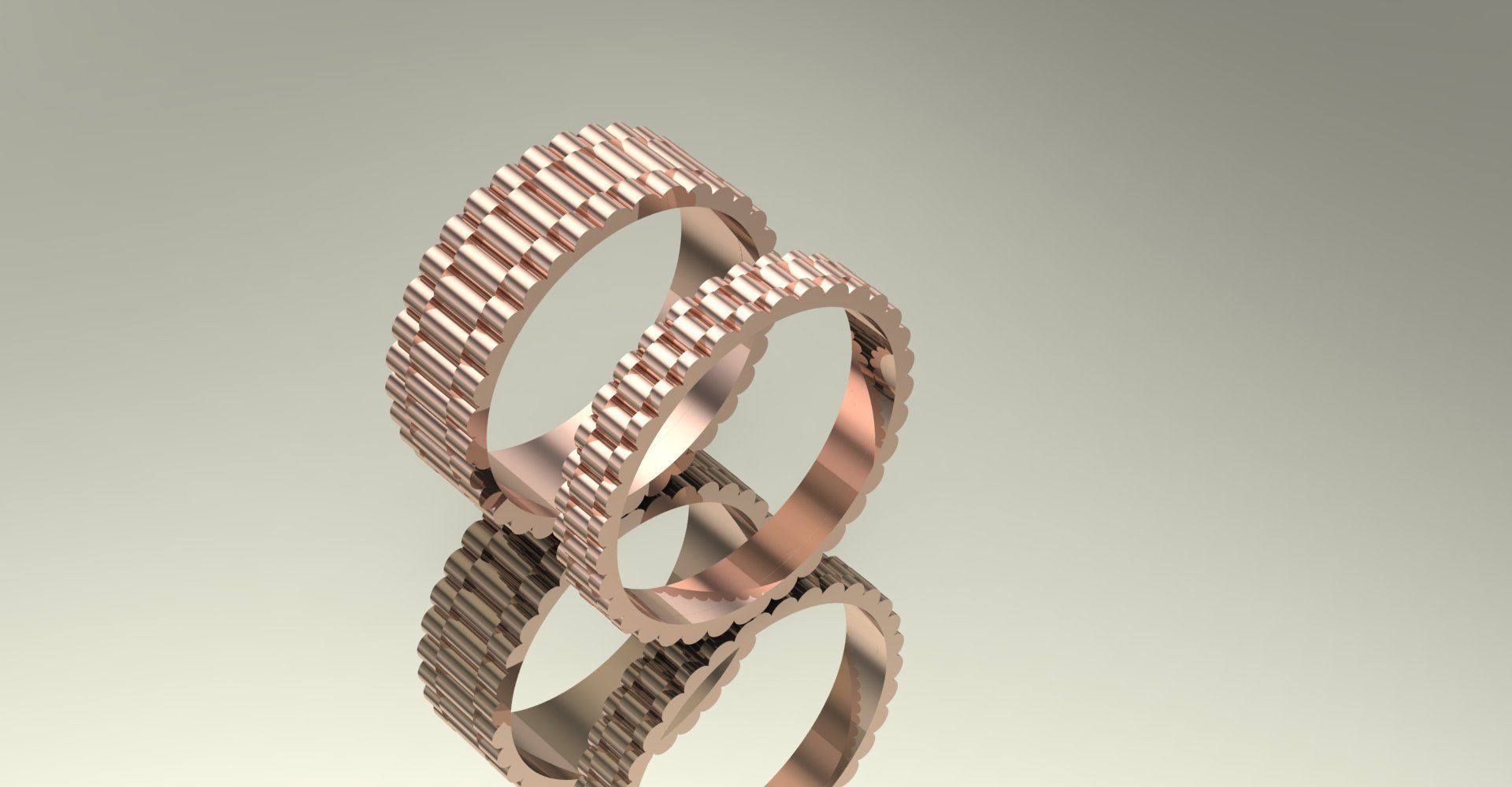ring band  3D print model_5