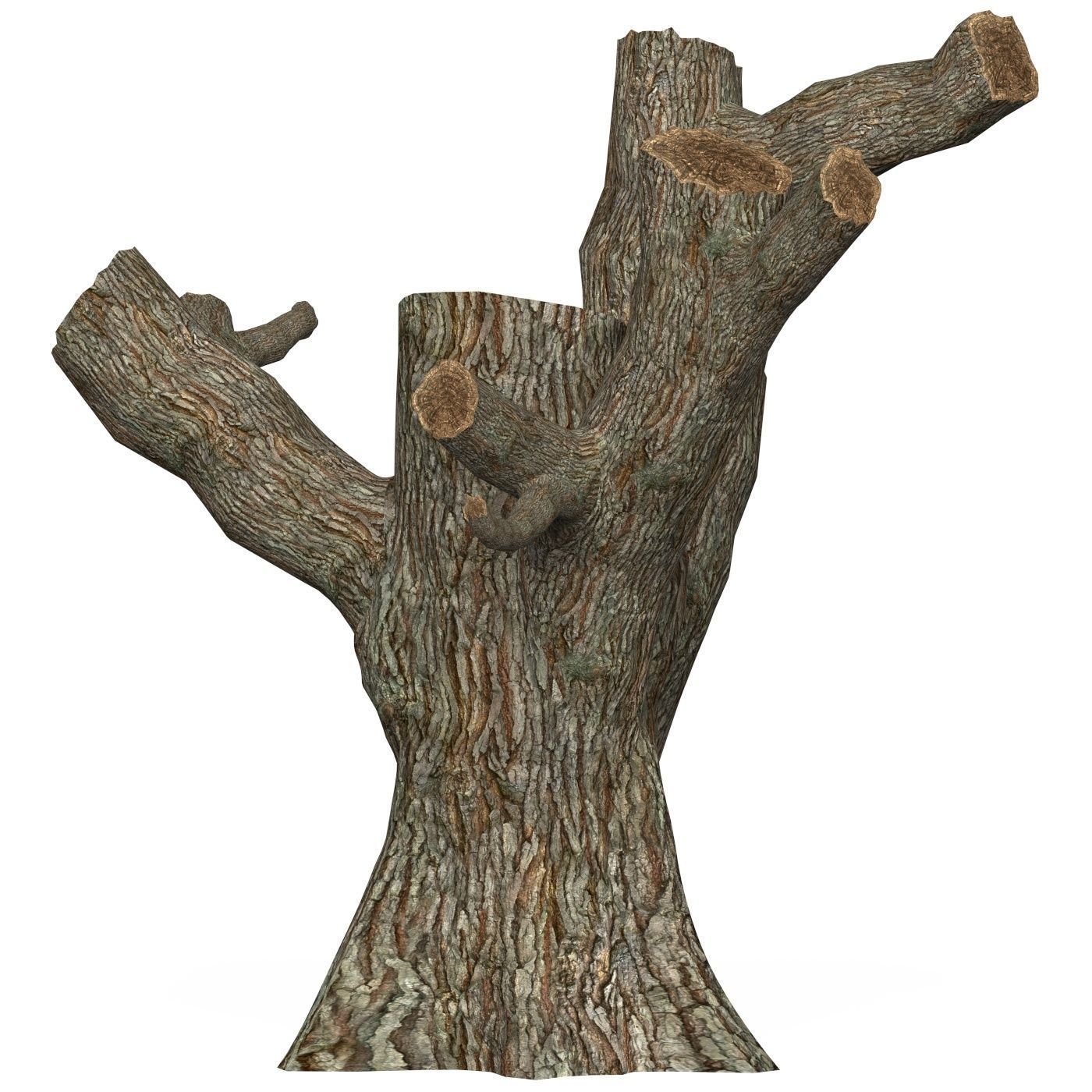 Game Ready Dead Tree 03 Low-poly 3D model_2