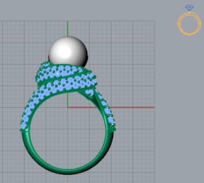 luxury pearl ring pr0003 3D print model_6