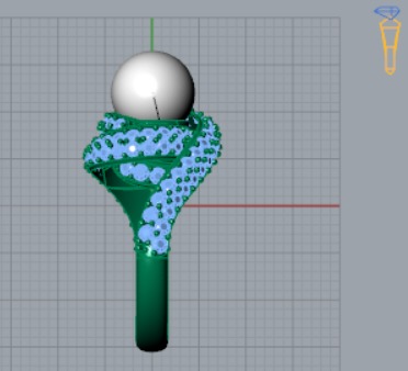 luxury pearl ring pr0003 3D print model_8