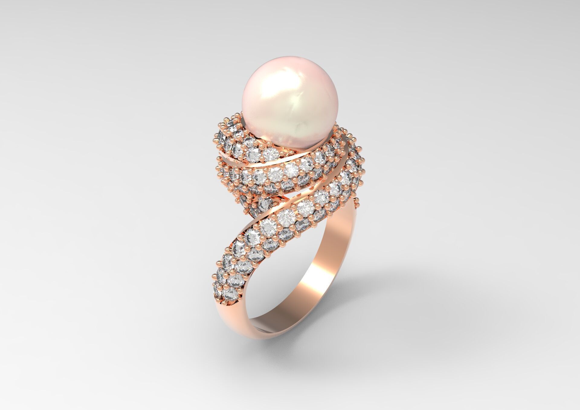 luxury pearl ring pr0003 3D print model_18