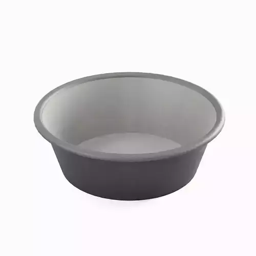 Plastic Wash Basin D 06 Low-poly 3D model