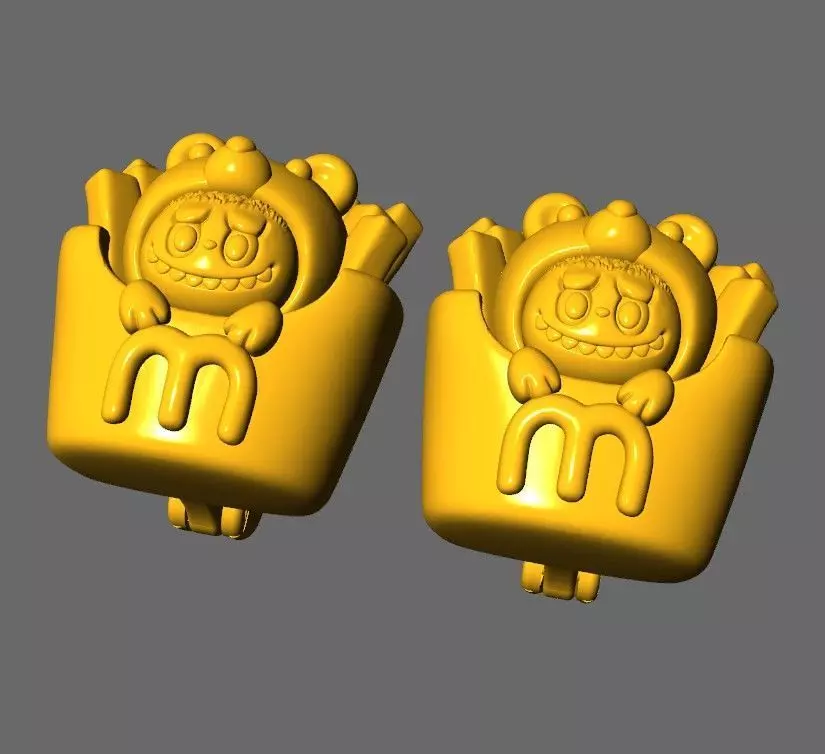 LABUBU EARRINGS CUTE BT004 3D print model