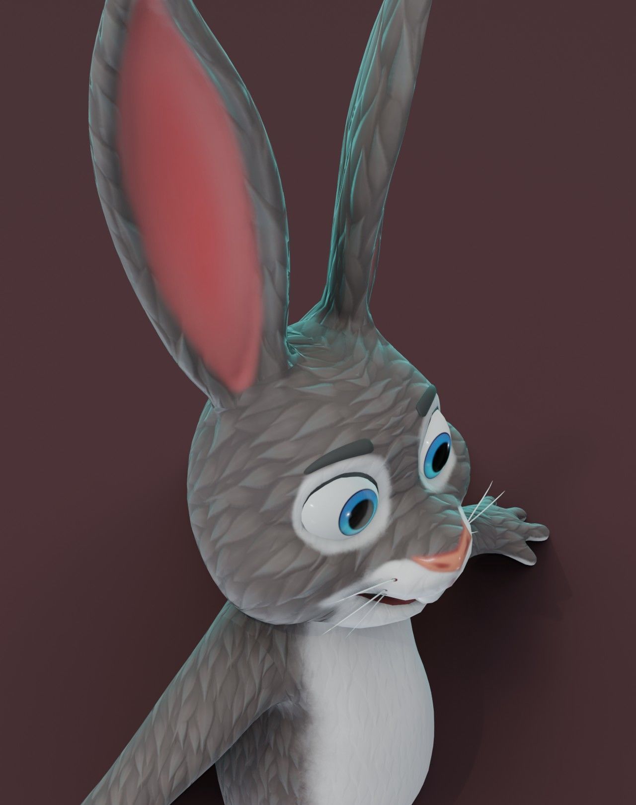 Cartoon Animated Frog Rabbit and Squirrel 3D Model Collection Low-poly 3D model_41