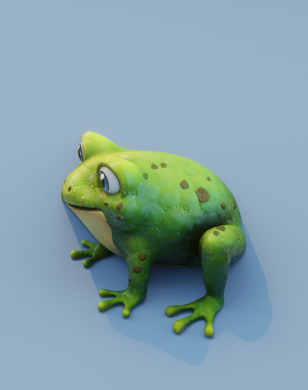 Cartoon Animated Frog Rabbit and Squirrel 3D Model Collection Low-poly 3D model_7