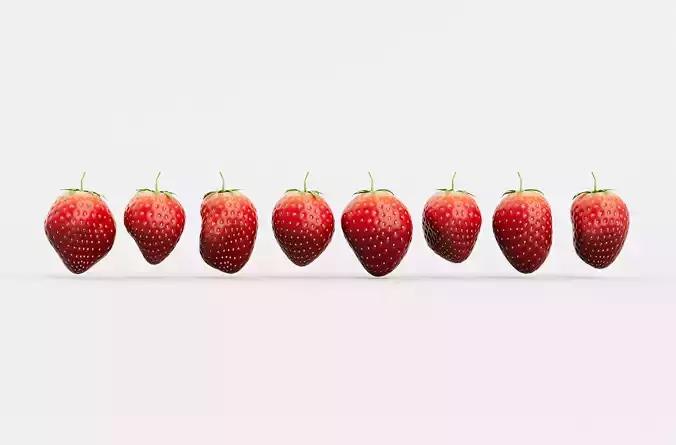 Irregular Shaped Strawberrys