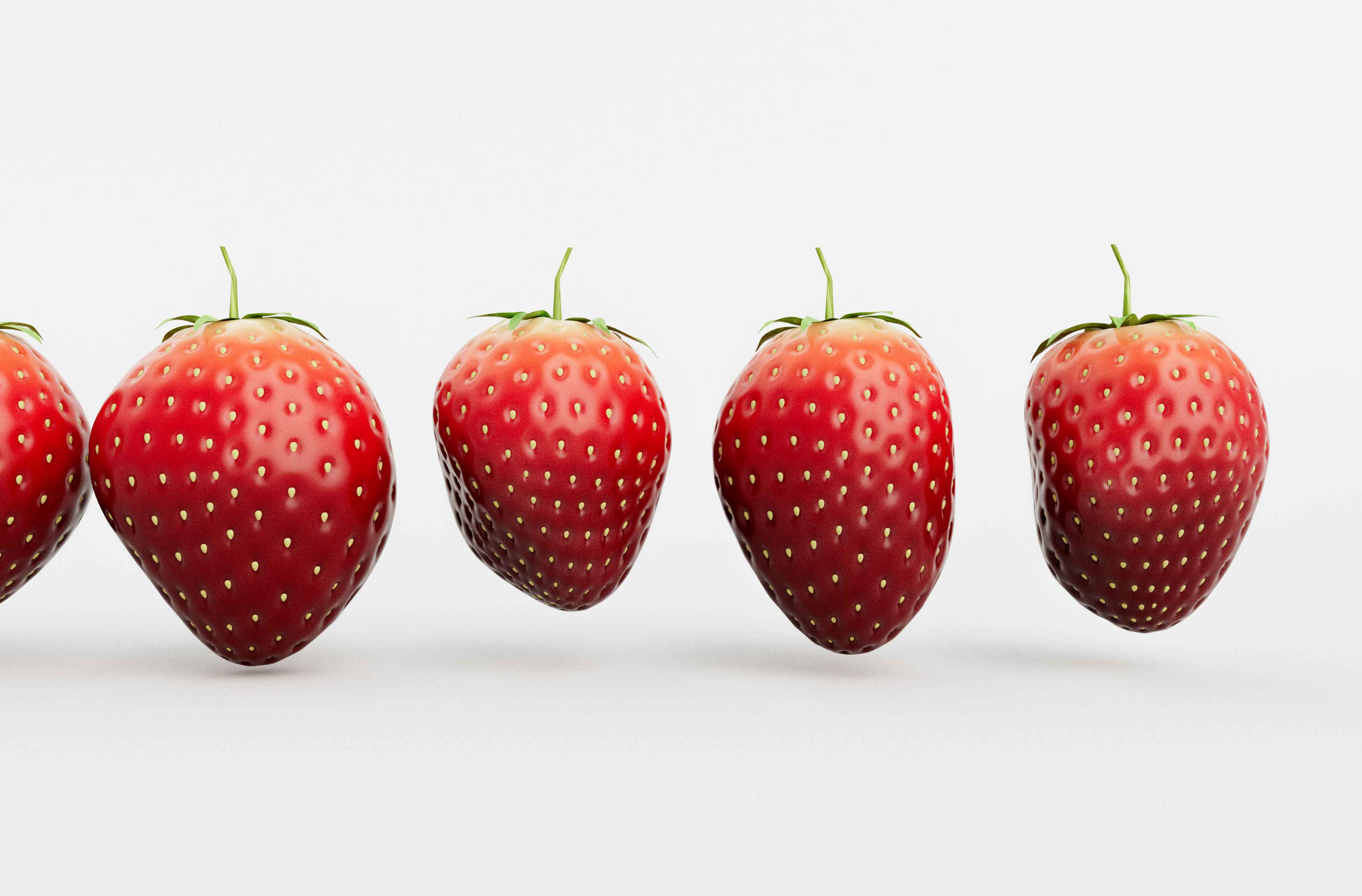 Irregular Shaped Strawberrys 3D model_4