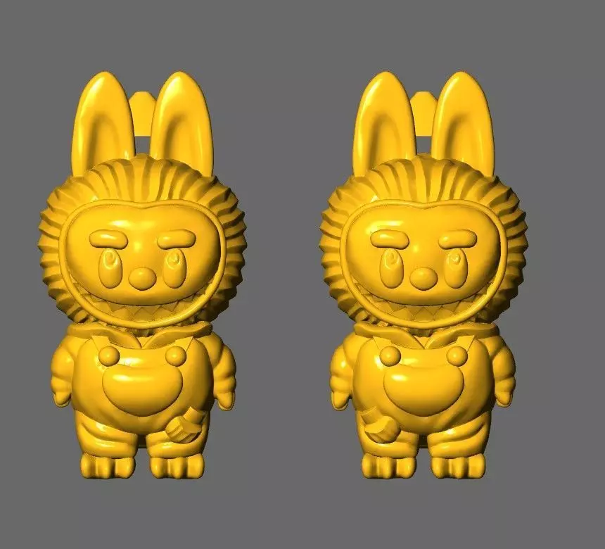 LABUBU EARRINGS CUTE BT005 3D print model